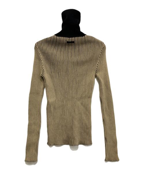 Jean Paul GAULTIER（ジャンポールゴルチェ）Jean Paul GAULTIER (ジャンポールゴルチェ) ダブルジップドライバーズニット ベージュ サイズ:48の古着・服飾アイテム