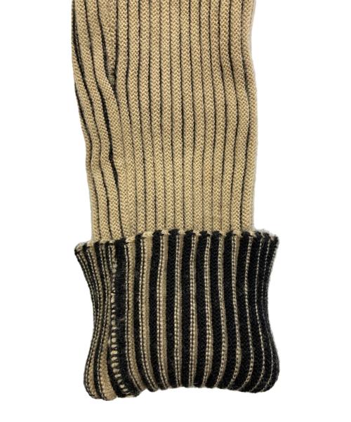 Jean Paul GAULTIER（ジャンポールゴルチェ）Jean Paul GAULTIER (ジャンポールゴルチェ) ダブルジップドライバーズニット ベージュ サイズ:48の古着・服飾アイテム