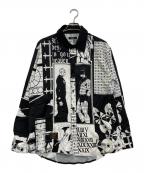 glamb×ジョジョの奇妙な冒険グラム×ジョジョノキミョウナボウケン）の古着「ストーンオーシャン プッチシャツ」｜ブラック