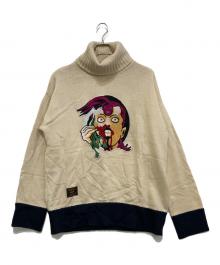 glamb×ジョジョの奇妙な冒険（グラム×ジョジョノ奇妙ナ冒険）の古着「ドッピオ ニット トップス」｜アイボリー