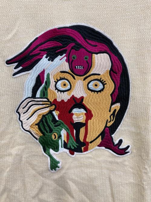 glamb（グラム）glamb (グラム) ジョジョの奇妙な冒険 (ジョジョノキミョウナボウケン) ドッピオ ニット トップス アイボリー サイズ:4の古着・服飾アイテム