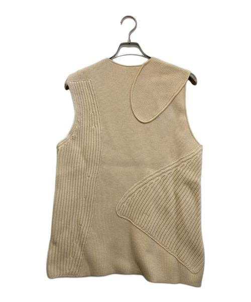 JIL SANDER（ジルサンダー）JIL SANDER (ジルサンダー) ウールニットベスト アイボリー サイズ:48の古着・服飾アイテム