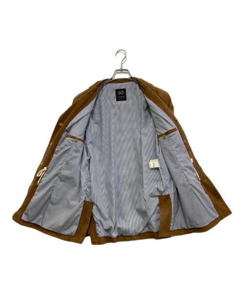 Cinquanta（チンクワンタ）Cinquanta (チンクワンタ) ゴートスエード サファリジャケット ベージュ サイズ:46の古着・服飾アイテム