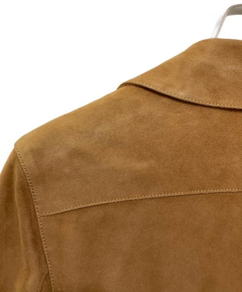 Cinquanta（チンクワンタ）Cinquanta (チンクワンタ) ゴートスエード サファリジャケット ベージュ サイズ:46の古着・服飾アイテム