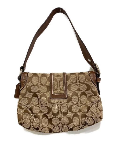 COACH（コーチ）COACH (コーチ) シグネチャーワンショルダーバッグ　10296 ブラウンの古着・服飾アイテム