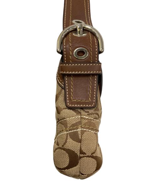 COACH（コーチ）COACH (コーチ) シグネチャーワンショルダーバッグ　10296 ブラウンの古着・服飾アイテム