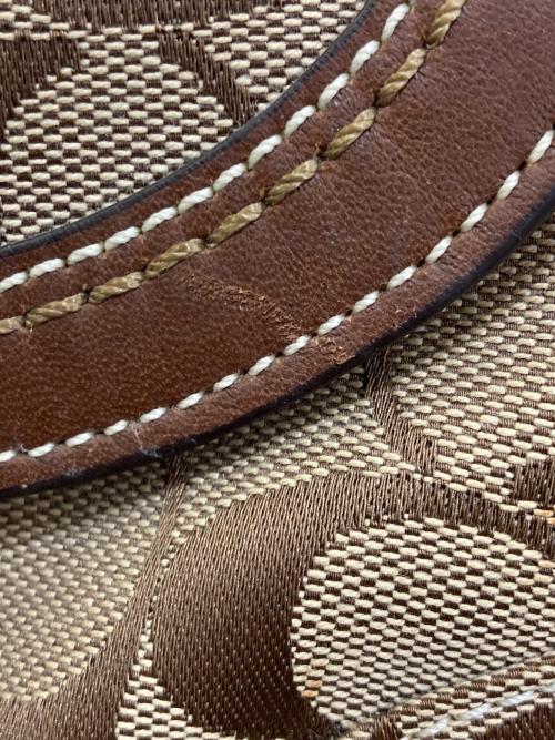 COACH（コーチ）COACH (コーチ) シグネチャーワンショルダーバッグ　10296 ブラウンの古着・服飾アイテム