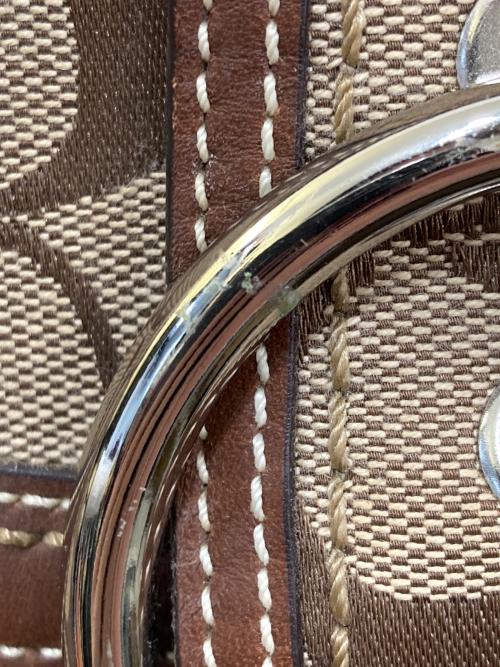 COACH（コーチ）COACH (コーチ) シグネチャーワンショルダーバッグ　10296 ブラウンの古着・服飾アイテム