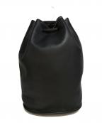 COACHコーチ）の古着「レザードラムバッグ」｜ブラック