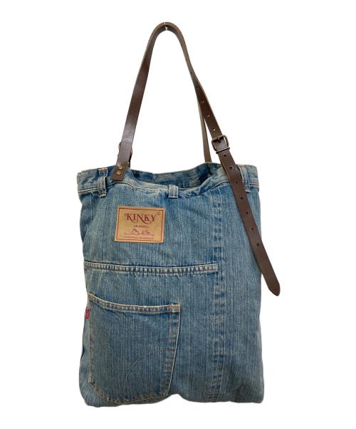 Hysteric Glamour（ヒステリックグラマー）Hysteric Glamour (ヒステリックグラマー) MAKE ME SMILE デニムトートバッグ インディゴの古着・服飾アイテム