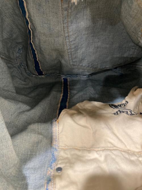 Hysteric Glamour（ヒステリックグラマー）Hysteric Glamour (ヒステリックグラマー) MAKE ME SMILE デニムトートバッグ インディゴの古着・服飾アイテム