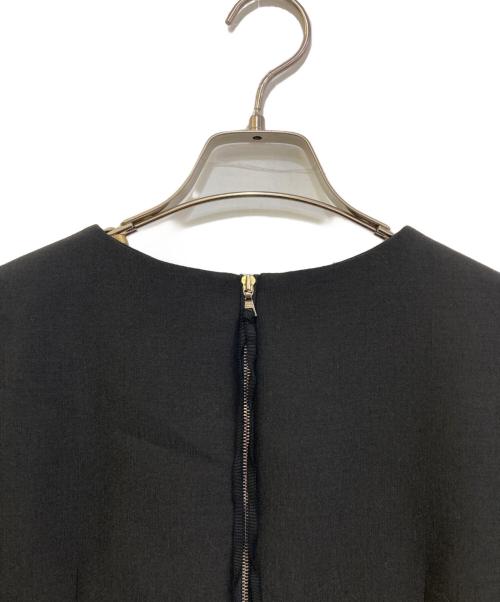 ADORE（アドーア）ADORE (アドーア) 麻調ボンディングシアーワンピース　531-2140505 ブラック サイズ:38の古着・服飾アイテム