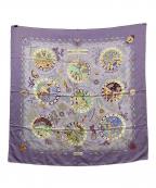 HERMESエルメス）の古着「カレ90 シルクスカーフ」｜パープル