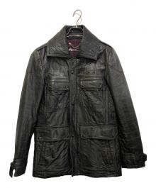 Phenomenon beyond description（フェノメノンビヨンドディスクリプション）の古着「ラムレザーコート」｜ブラック