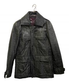 中古・古着通販】COACH (コーチ) ライナー付レザーコート ブラック