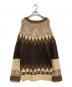Maison Margiela (メゾンマルジェラ) H&M (エイチアンドエム) フェアアイルダイヤニットセーター ブラウン サイズ:M：10000円