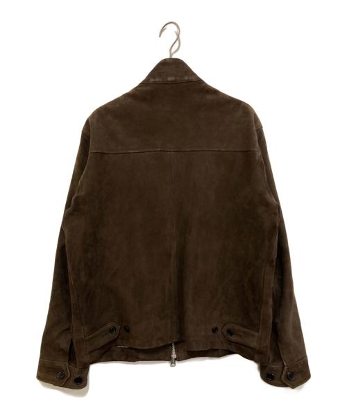 green label relaxing（グリーンレーベルリラクシング）green label relaxing (グリーンレーベルリラクシング) ゴートスウェードレザージャケット ブラウン サイズ:Sの古着・服飾アイテム