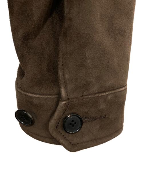 green label relaxing（グリーンレーベルリラクシング）green label relaxing (グリーンレーベルリラクシング) ゴートスウェードレザージャケット ブラウン サイズ:Sの古着・服飾アイテム