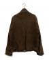 green label relaxing (グリーンレーベルリラクシング) ゴートスウェードレザージャケット ブラウン サイズ:S：15000円