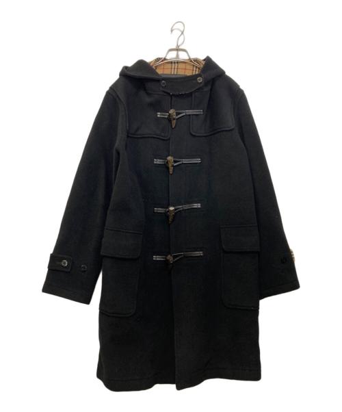 BURBERRY BLACK LABEL（バーバリーブラックレーベル）BURBERRY BLACK LABEL (バーバリーブラックレーベル) ノヴァチェックウールダッフルコート ブラック サイズ:Lの古着・服飾アイテム