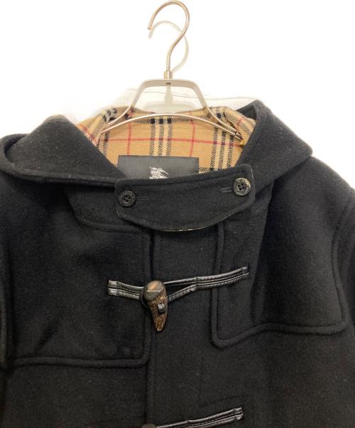 BURBERRY BLACK LABEL（バーバリーブラックレーベル）BURBERRY BLACK LABEL (バーバリーブラックレーベル) ノヴァチェックウールダッフルコート ブラック サイズ:Lの古着・服飾アイテム
