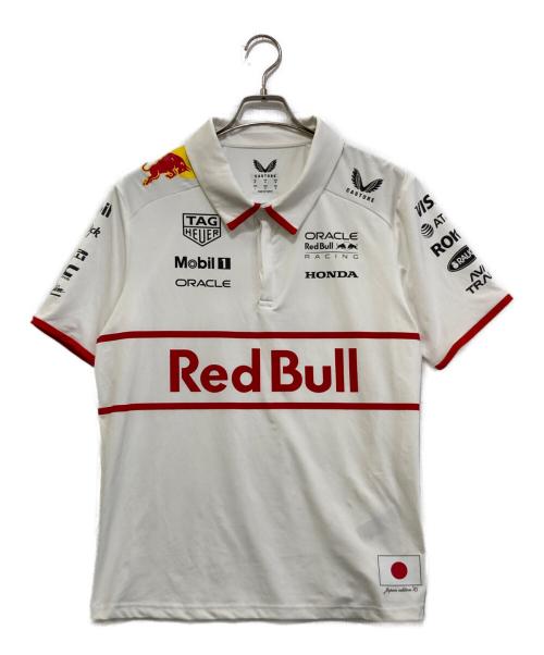 CASTORE（カストレ）CASTORE (カストレ) F1レーシングポロシャツ ホワイト サイズ:Ｌの古着・服飾アイテム