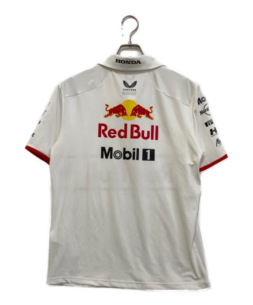 CASTORE（カストレ）CASTORE (カストレ) F1レーシングポロシャツ ホワイト サイズ:Ｌの古着・服飾アイテム