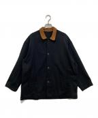 Y's for menワイズフォーメン）の古着「襟スウェードジャケット」｜ブラック