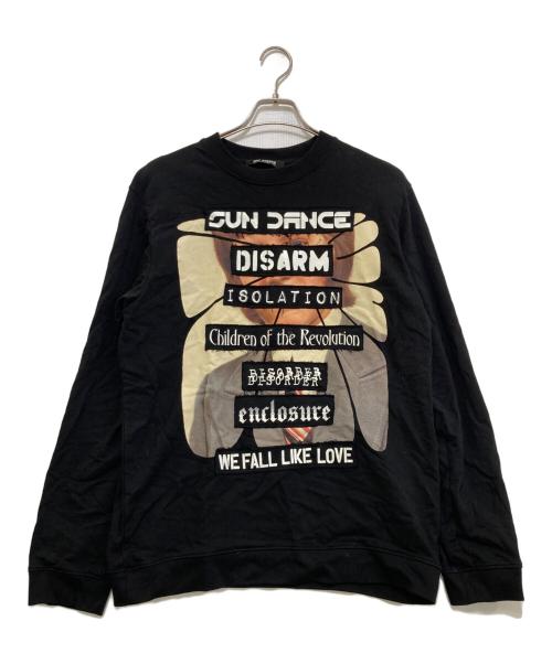 RAF SIMONS（ラフシモンズ）RAF SIMONS (ラフシモンズ) プリントスウェット ブラック サイズ:Lの古着・服飾アイテム