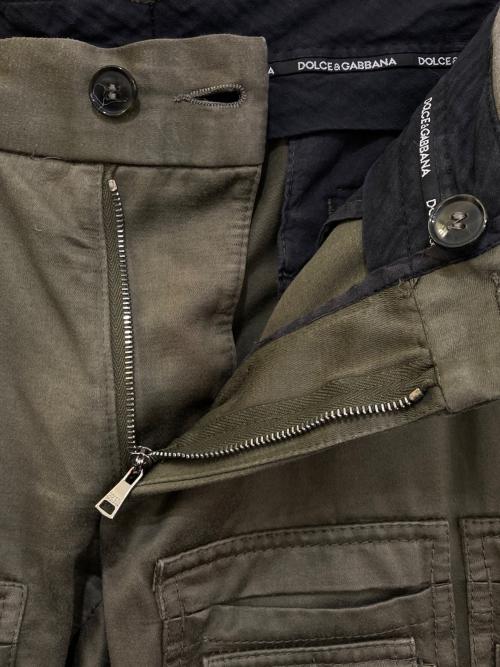 DOLCE & GABBANA（ドルチェ＆ガッバーナ）DOLCE & GABBANA (ドルチェ＆ガッバーナ) ギミックマルチポケットカーゴパンツ カーキ サイズ:50の古着・服飾アイテム