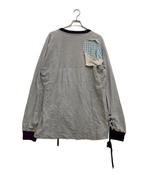 Vivienne Westwood man（ヴィヴィアン ウェストウッド マン）Vivienne Westwood man (ヴィヴィアン ウェストウッド マン) オーブプリント紐デザインスウェット グレー サイズ:Mの古着・服飾アイテム