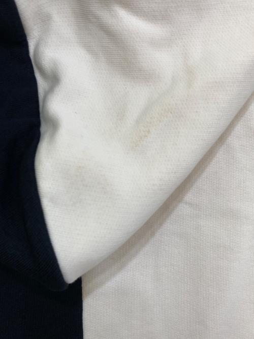 FRED PERRY（フレッドペリー）FRED PERRY (フレッドペリー) RAF SIMONS (ラフシモンズ) ジップパーカー ホワイト×ブラック サイズ:Lの古着・服飾アイテム