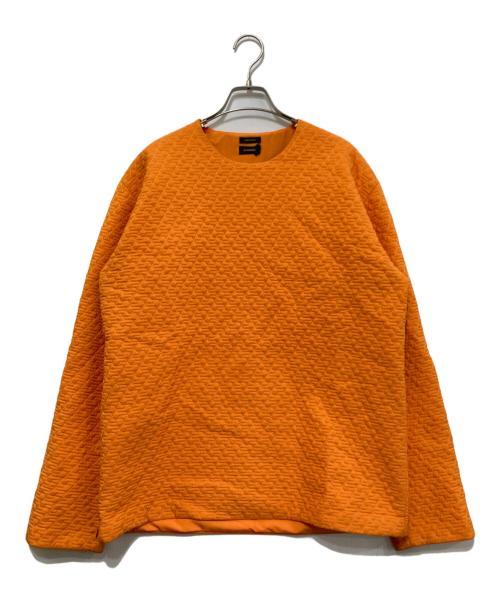 JIL SANDER（ジルサンダー）JIL SANDER (ジルサンダー) キルティングスウェットシャツ オレンジ サイズ:Lの古着・服飾アイテム