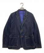 GUCCIグッチ）の古着「ステッチデザイン2Bジャケット」｜ネイビー