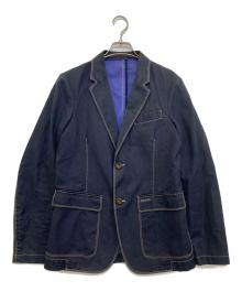 GUCCI（グッチ）の古着「ステッチデザイン2Bジャケット」｜ネイビー