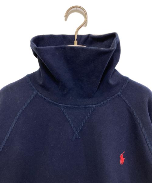 POLO RALPH LAUREN（ポロ・ラルフローレン）POLO RALPH LAUREN (ポロ・ラルフローレン) フリース タートルネック スウェットシャツ ネイビー サイズ:XL 未使用品の古着・服飾アイテム