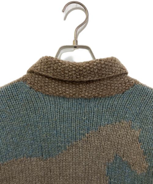 POLO COUNTRY（ポロカントリー）POLO COUNTRY (ポロカントリー) 90`s ウールニットカーディガン ベージュ サイズ:Mの古着・服飾アイテム