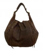 GIVENCHYジバンシィ）の古着「レースアップレザーワンショルダーバッグ」｜ブラウン