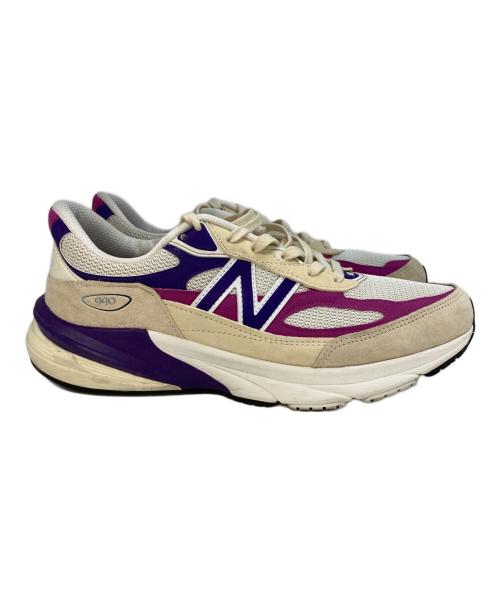 NEW BALANCE（ニューバランス）NEW BALANCE (ニューバランス) ローカットスニーカー　U990TD6 パープル×ベージュ サイズ:28の古着・服飾アイテム