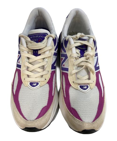 NEW BALANCE（ニューバランス）NEW BALANCE (ニューバランス) ローカットスニーカー　U990TD6 パープル×ベージュ サイズ:28の古着・服飾アイテム