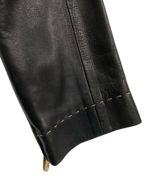 CELINE（セリーヌ）CELINE (セリーヌ) ラムレザーコート ブラック サイズ:40の古着・服飾アイテム