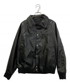 中古・古着通販】NAUTICA (ノーティカ) レザージャケット ブラック