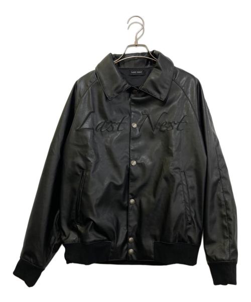LAST NEST（ラストネスト）LAST NEST (ラストネスト) フェイクレザージャケット ブラック サイズ:Mの古着・服飾アイテム