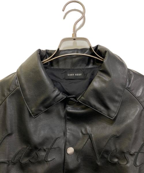 LAST NEST（ラストネスト）LAST NEST (ラストネスト) フェイクレザージャケット ブラック サイズ:Mの古着・服飾アイテム