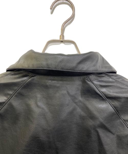 LAST NEST（ラストネスト）LAST NEST (ラストネスト) フェイクレザージャケット ブラック サイズ:Mの古着・服飾アイテム