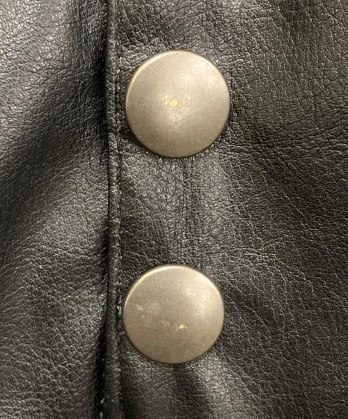 LAST NEST（ラストネスト）LAST NEST (ラストネスト) フェイクレザージャケット ブラック サイズ:Mの古着・服飾アイテム