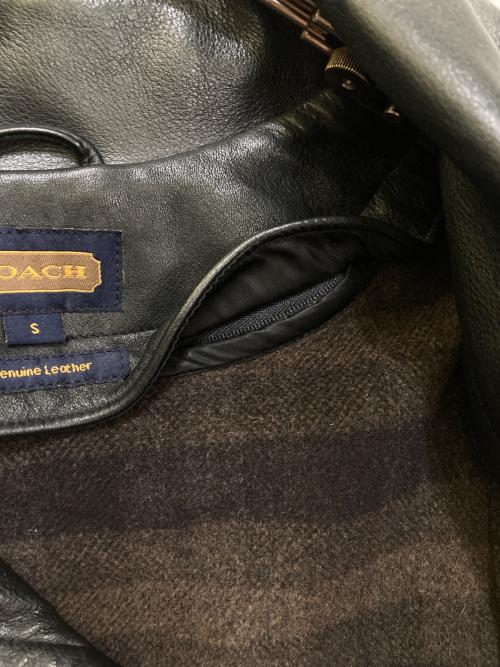 COACH（コーチ）COACH (コーチ) ライナー付レザーコート ブラック サイズ:Sの古着・服飾アイテム