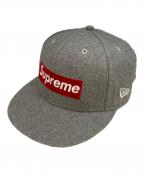 SUPREME×New Eraシュプリーム×ニューエラ）の古着「BOX LOGO CAP」｜グレー