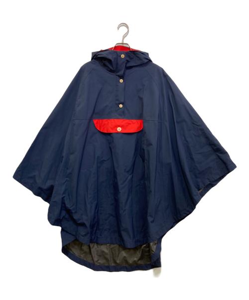 AIGLE（エーグル）AIGLE (エーグル) maison kitsune (メゾンキツネ) GORE-TEX ポンチョ　KUL-3300-A ネイビー サイズ:Lの古着・服飾アイテム