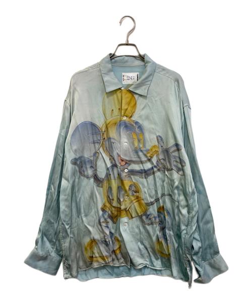 2G TOKYO（2Ｇ トーキョー）2G TOKYO (2Ｇ トーキョー) Hajime Sorayama／SHIRT　214-75002　 ブルー サイズ:Lの古着・服飾アイテム